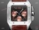 AAA Swiss Copy Cartier Santos de Chronograph 42mm Watches Black-Rose Gold (4)_th.jpg